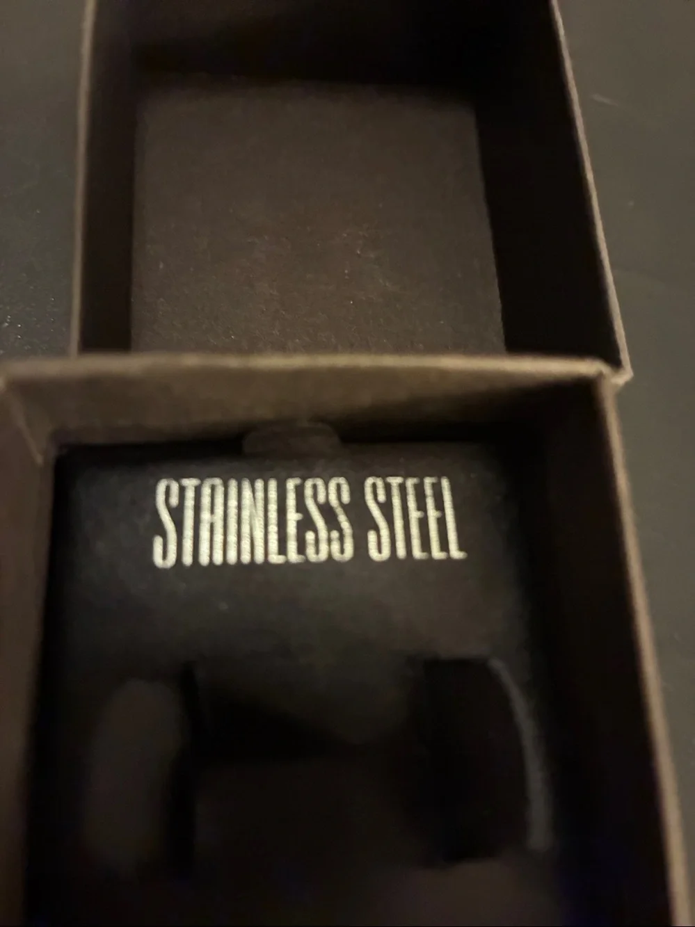 Wolverine Stainless Steel Black and Silver X Emblem Ring